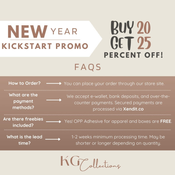 2025 promo buy 20 get 25 off faqs